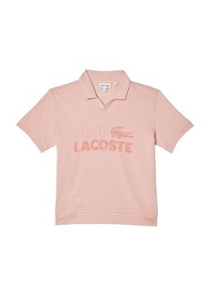 Lacoste Club Short Sleeve V-Neck Petit Pique Polo Shirt (Toddler/Little Kids/Big Kids)