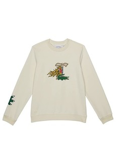 Lacoste Crew Neck Iconic Croc Heroes Sweatshirt (Toddler/Little Kids/Big Kids)