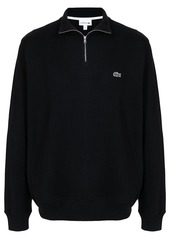 Lacoste crocodile-embroidered cotton sweatshirt