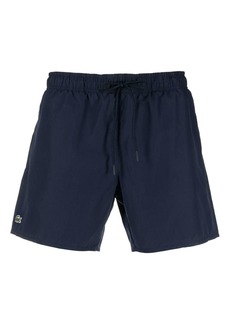 Lacoste embroidered-logo swim shorts