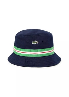 Lacoste Grosgrain Striped Bucket Hat