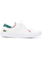 Lacoste knitted style embroidered logo detail sneakers