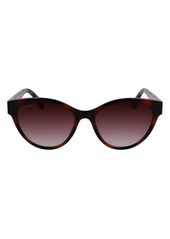 Lacoste 55mm Gradient Cat Eye Sunglasses