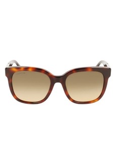 Lacoste 55mm Gradient Rectangular Sunglasses