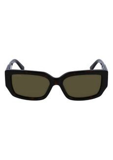 Lacoste 55mm Rectangular Sunglasses