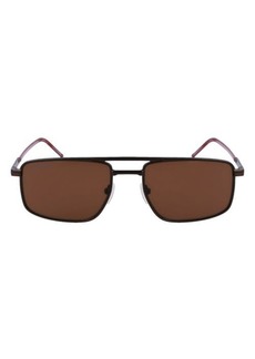 Lacoste 56mm Rectangular Sunglasses
