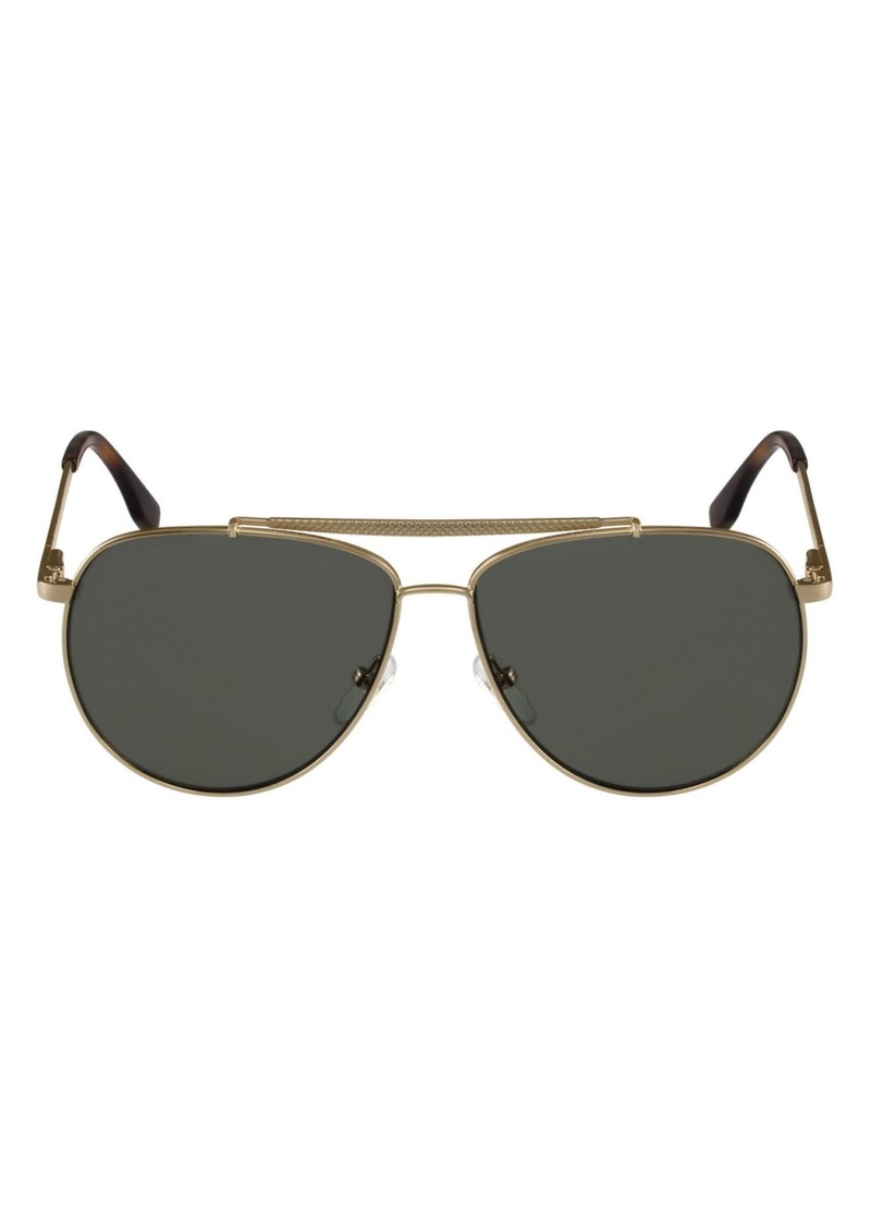 Lacoste 57mm Aviator Sunglasses in Gold at Nordstrom Rack