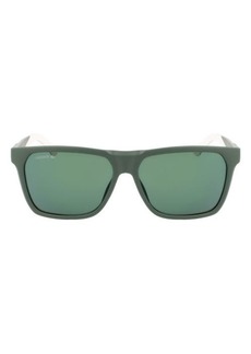 Lacoste 57mm Rectangular Sunglasses