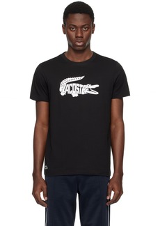 Lacoste Black Croc Print T-Shirt
