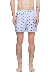 Lacoste Blue Crocodile Swim Shorts