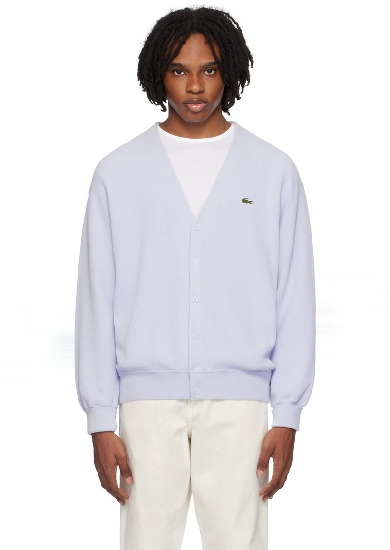 Lacoste Blue Relaxed-Fit Cardigan