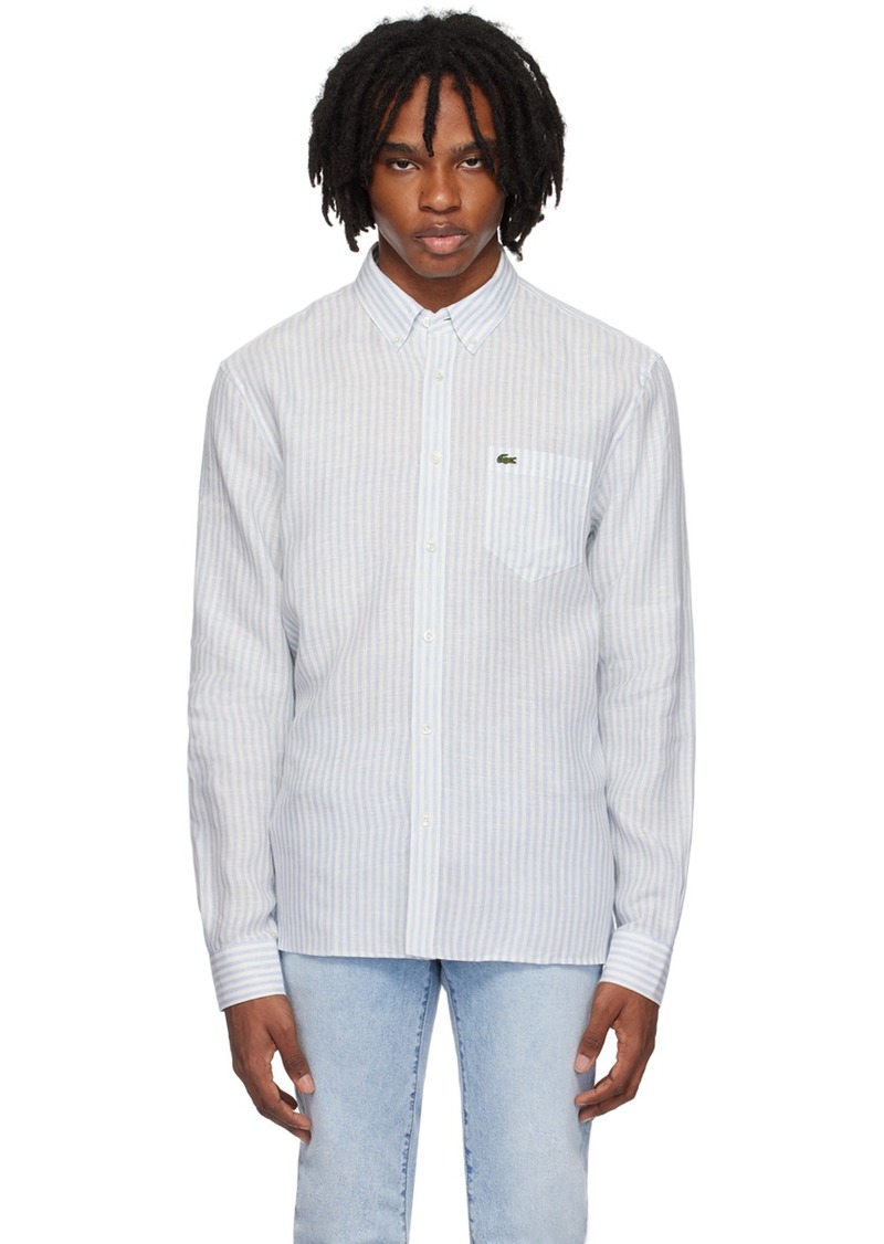 Lacoste Blue Striped Shirt