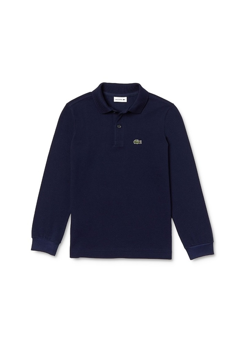 Lacoste Boys' Classic Pique Long-Sleeve Polo - Little Kid, Big Kid