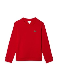 Lacoste Boys' Cotton Fleece Sweatshirt - Little Kid, Big Kid