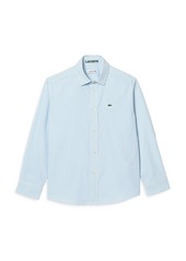 Lacoste Boys' Cotton Oxford Shirt - Little Kid, Big Kid