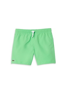 Lacoste Boys' Quick-Dry Solid Swim Shorts - Little Kid