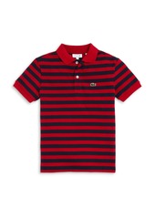 Lacoste Boys' Striped Cotton Polo Shirt - Little Kid, Big Kid