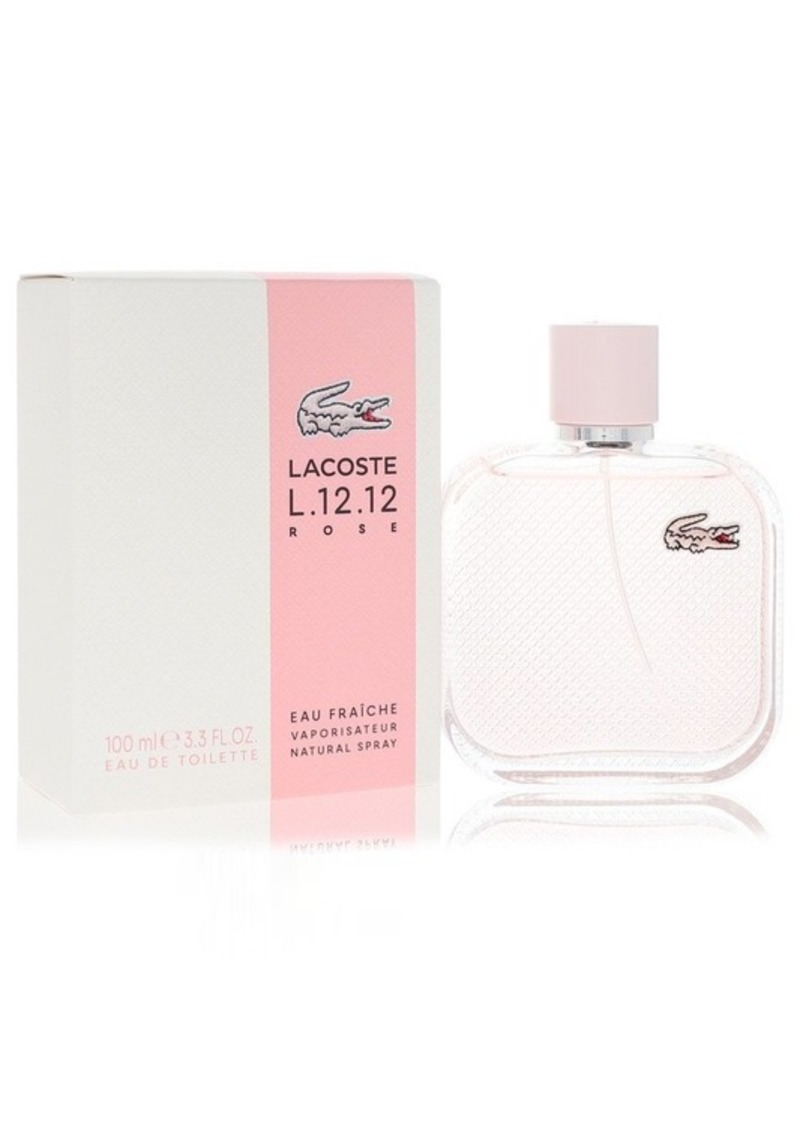 Lacoste Eau De Lacoste L.12.12 Rose Eau Fraiche by Lacoste Eau De Toilette Spray 3.3 oz Women