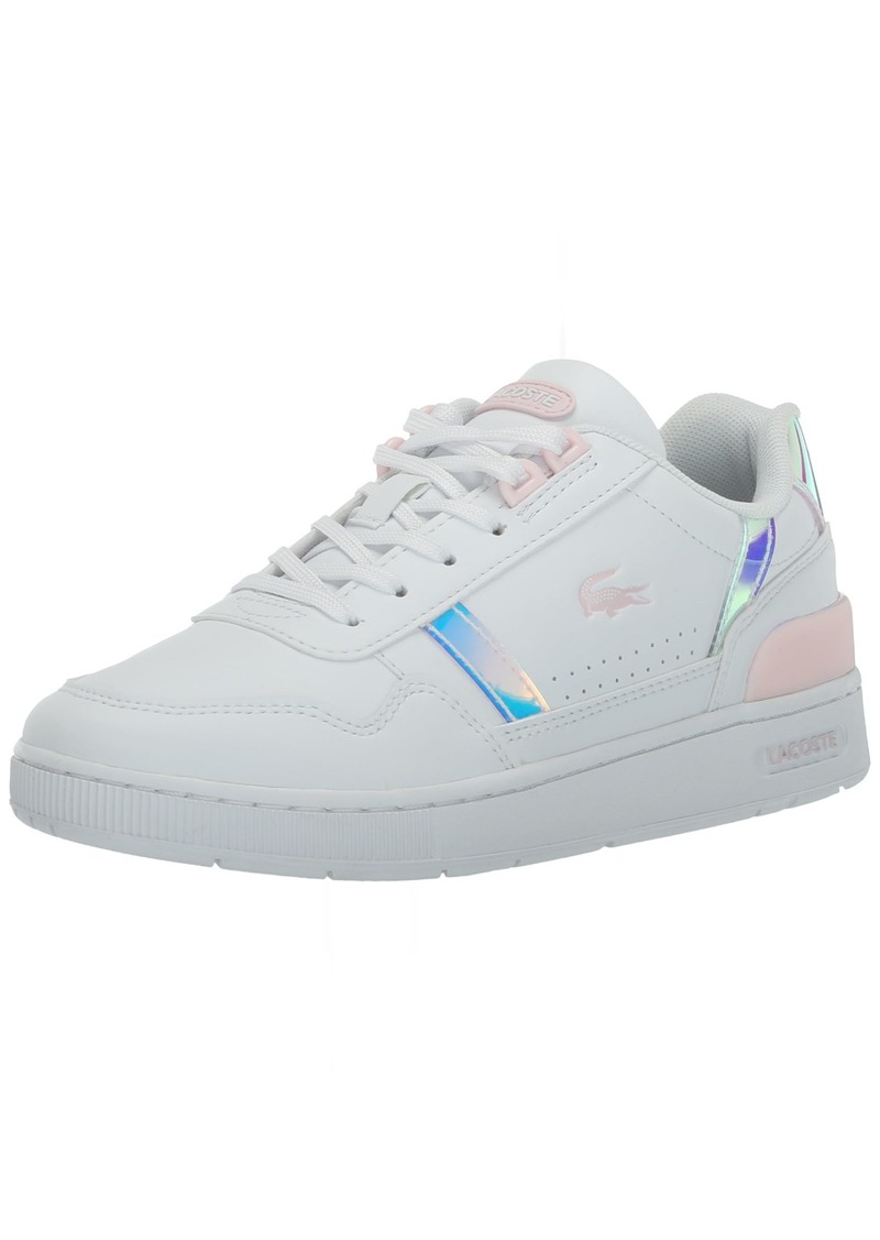 Lacoste Girls T-Clip Sneaker WHT/LT PNK