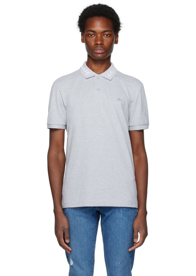 Lacoste Gray Branded Polo