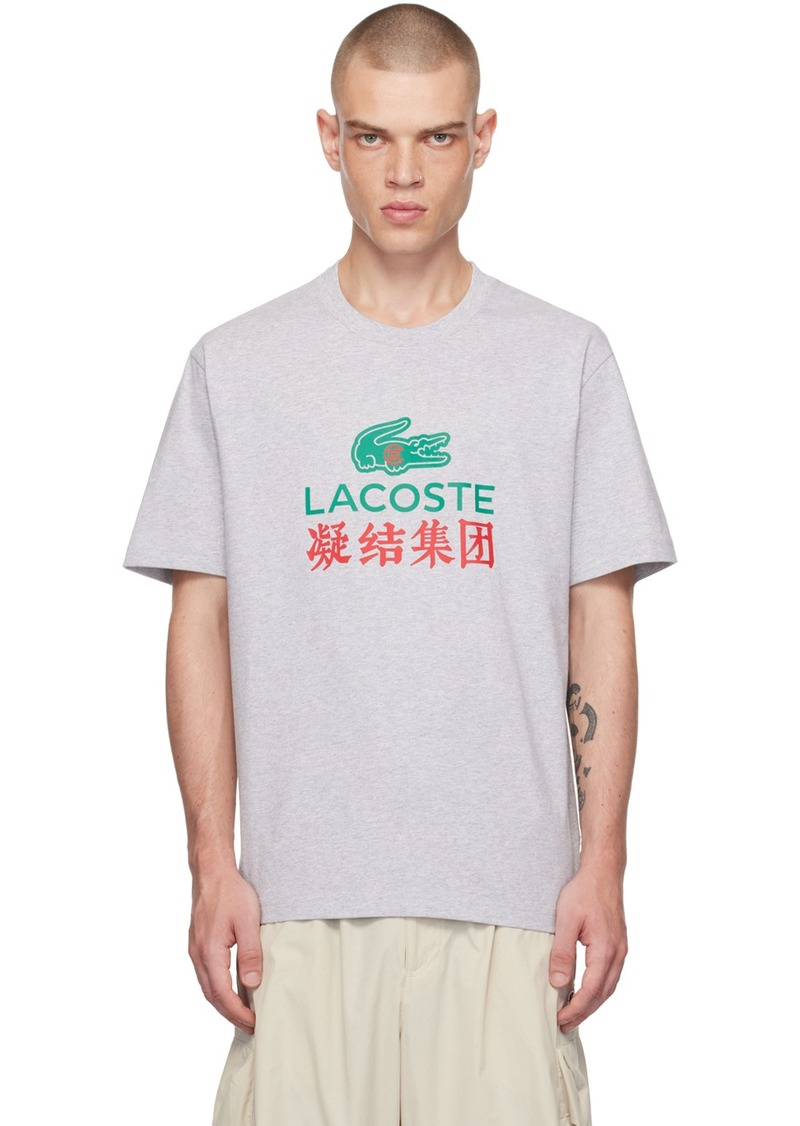 Lacoste Gray CLOT Edition Logo T-shirt