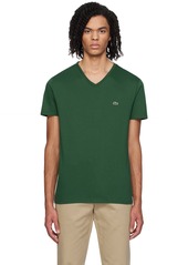 Lacoste Green V-Neck T-Shirt