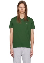 Lacoste Green V-Neck T-Shirt