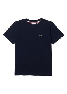 Lacoste Kids' Logo Cotton T-Shirt in Navy Blue at Nordstrom