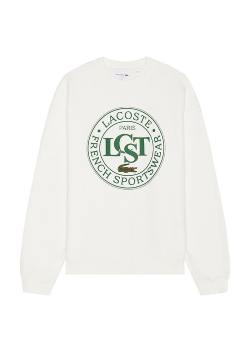 Lacoste Loose Fit Crewneck Sweatshirt