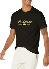 Lacoste mens Short Sleeve Lacoste Crewneck T-shirt T Shirt   US
