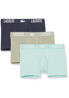 Lacoste Men's 3-Pack Regular Fit Boxers LYCHEN Khaki/Blue Night-I