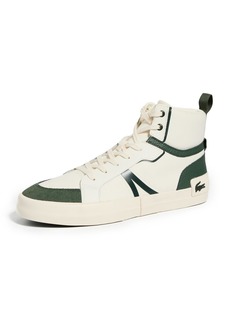 Lacoste Men's L004 MID 223 1 CMA Sneaker Off WHT/DK GRN