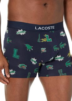 Lacoste mens All-over Print Croc Boxer Brief Underwear   US
