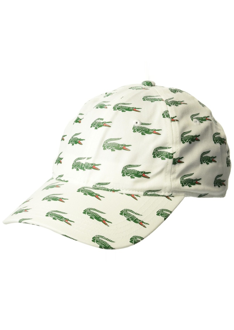 Lacoste Unisex Allover Croc Cap