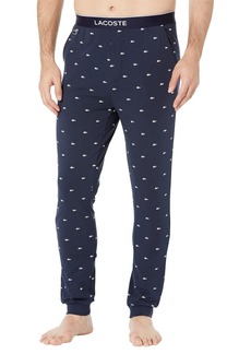 Lacoste Men's Allover Croc Print Pajama Pant  L