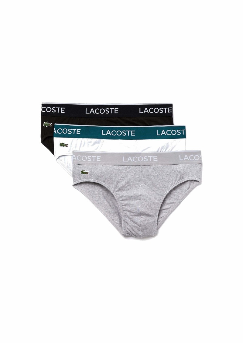 Lacoste Men's Casual Classic 3 Pack Cotton Stretch Briefs