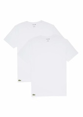 Lacoste mens Casual Classic Cotton Stretch 2 Pack Crew Neck T-shirts Base Layer   US