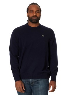 Lacoste Men's Classic Fit Long Sleeve Cashmere Crew Neck Sweater
