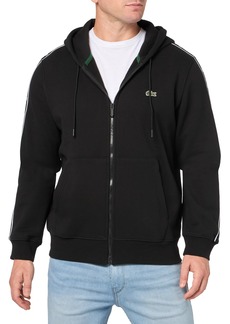 Lacoste Men's Classic FIT Zip UP Hoodie W/Taping