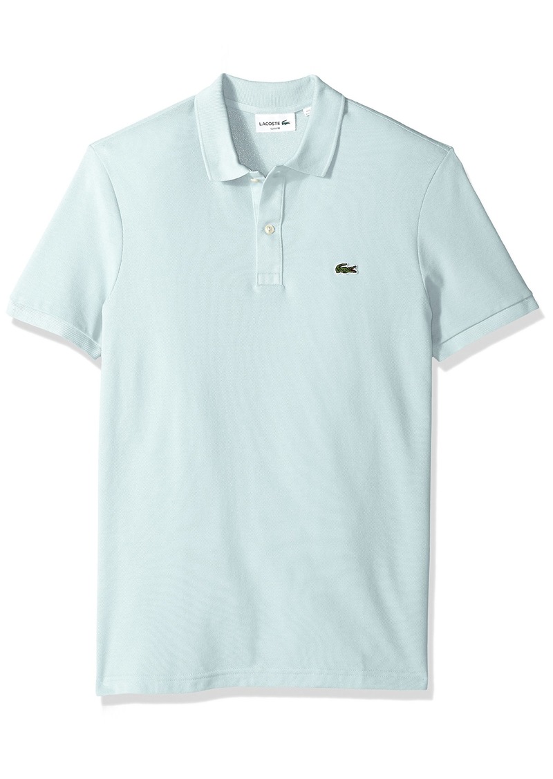 lacoste men's classic pique slim fit short sleeve polo shirt