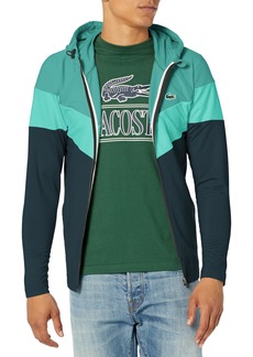Lacoste Men's Colorblock Zip Up Hooded Sweatshirt OCELLE/ANSE-Marine