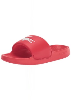 Lacoste Men's Croco 1.0 Slide Sandal RED/White