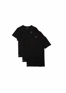 Lacoste mens Essentials 3 Pack 100% Cotton Slim Fit Crew Neck T-shirts Base Layer Top   US