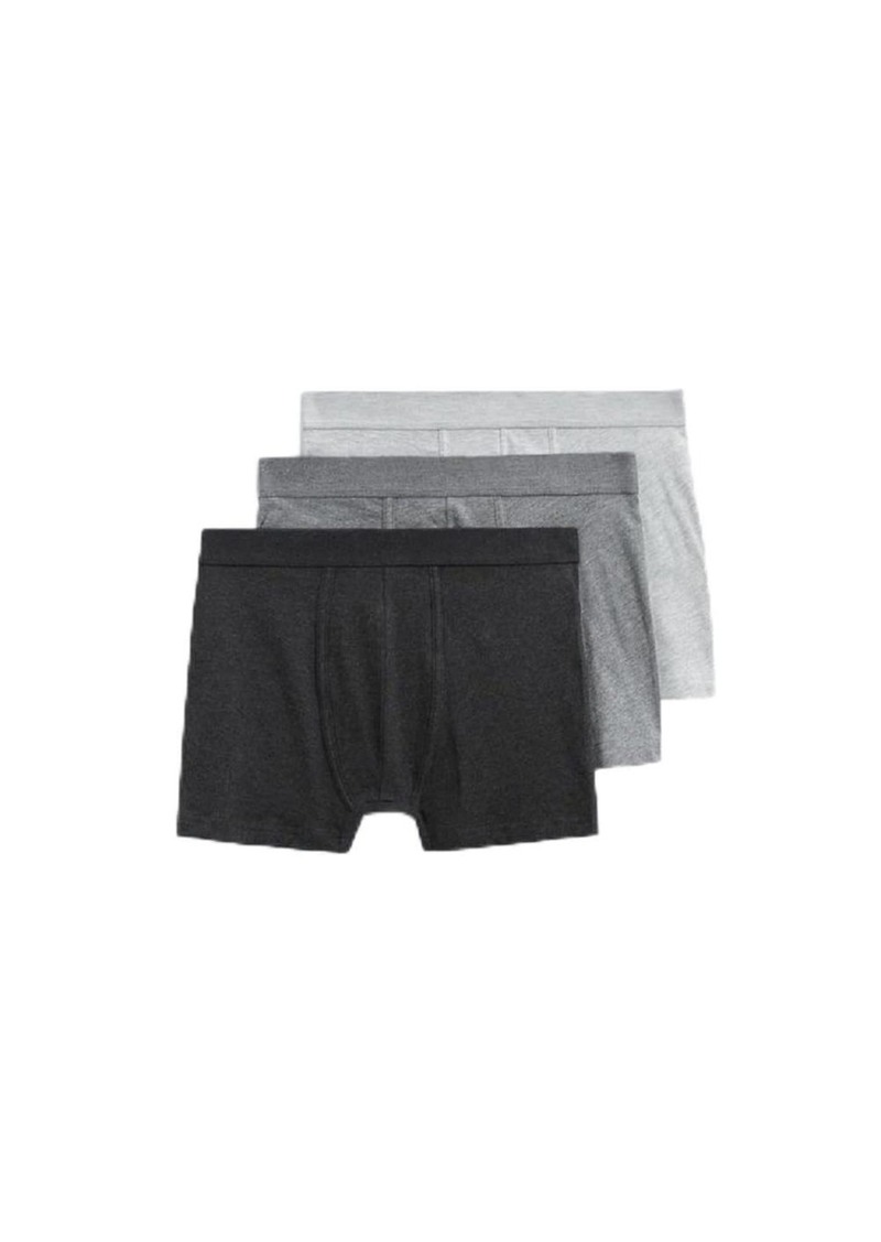 Lacoste Men’s Cotton Stretch Essentials Boxer Briefs 3-pack