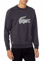 Lacoste Men's Graphic Croc Fleece Crewneck Sweatshirt  XXX-Large