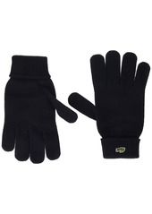 Lacoste Men's Green Croc Wool Gloves  L