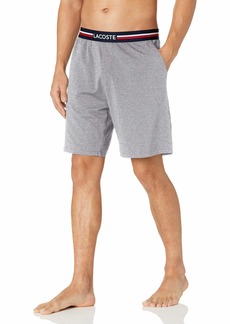 Lacoste Mens Semi-fancy Waist Cotton Stretch Loungewear Shorts Pajama   US