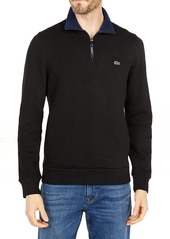 Lacoste Men's Rib Interlock 1/2 Zip Sweatshirt