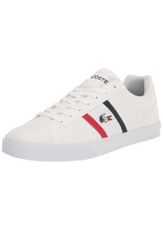 Lacoste Men's Lerond Sneaker White/Navy/RED