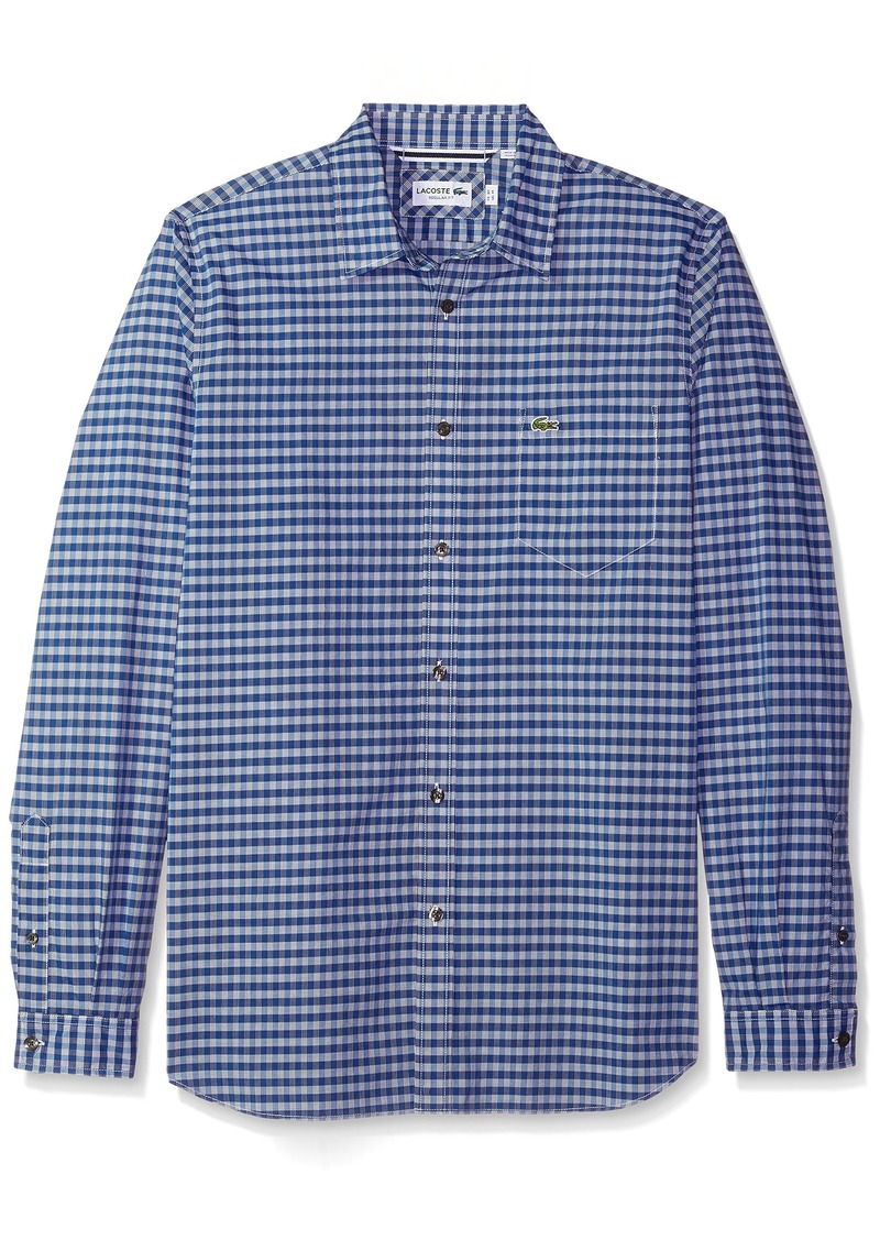lacoste long sleeve button down